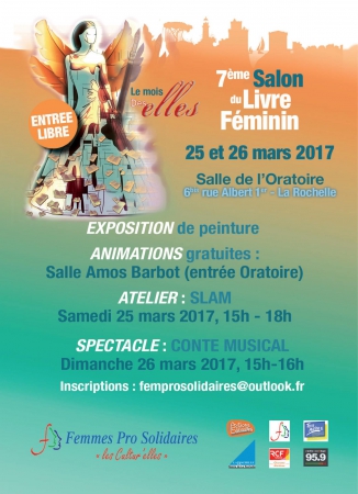 7ème salon du livre féminin de La Rochelle 25-26/03/2017