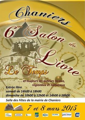 Salon du livre Chaniers 07 et 08/03/2015