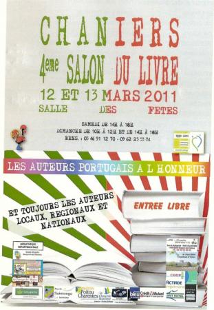 Salon du livre Chaniers 12 et 13/03/2011